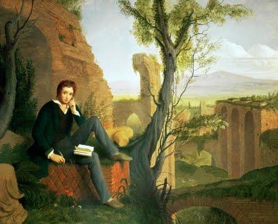 Joseph Severn Posthumous Portrait of Shelley Writing Prometheus Unbound